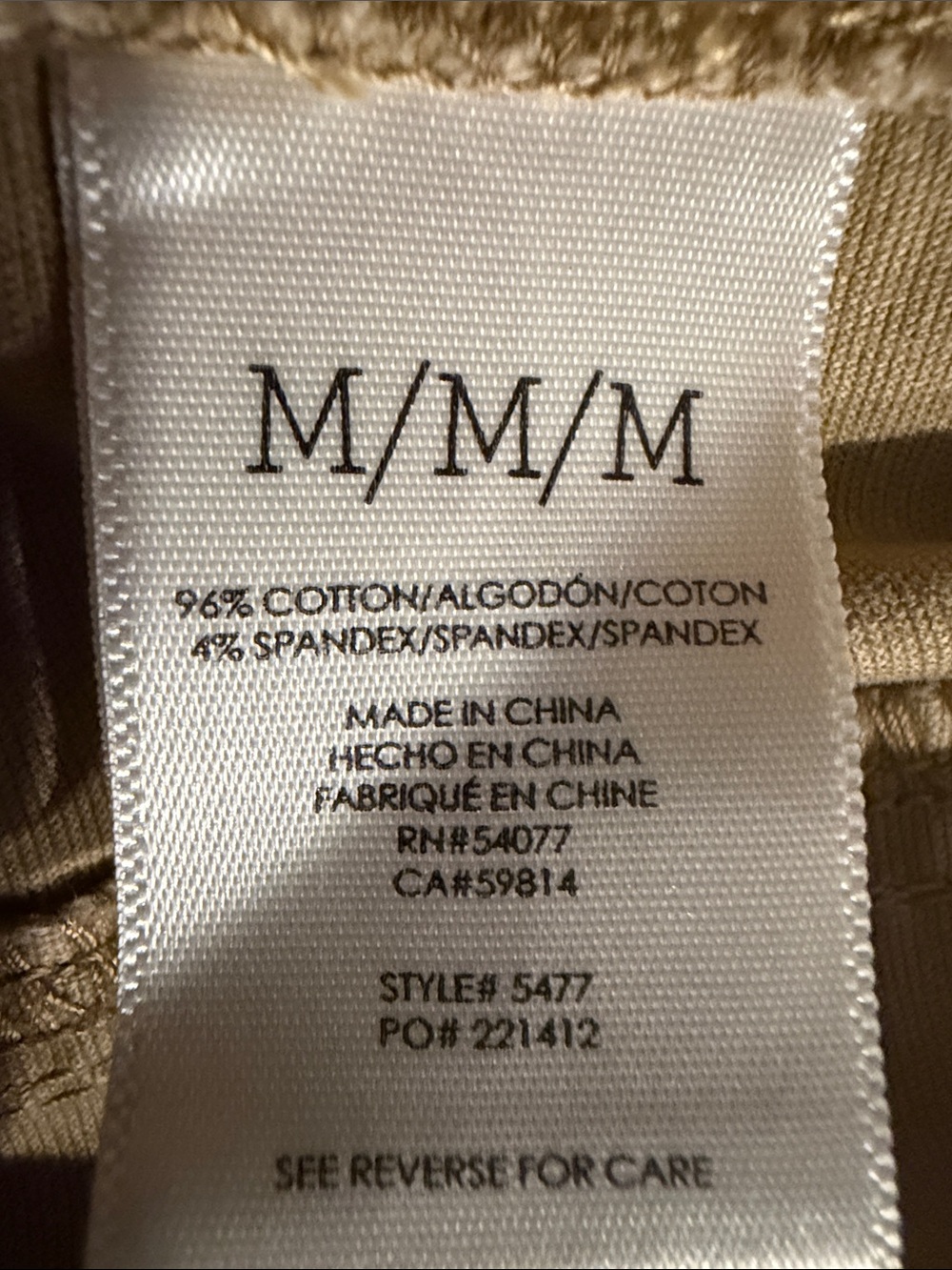 CAbi Camp Jacket #5477 Khaki Tan Utility Peplum Military Jacket M - Picture 9 of 10